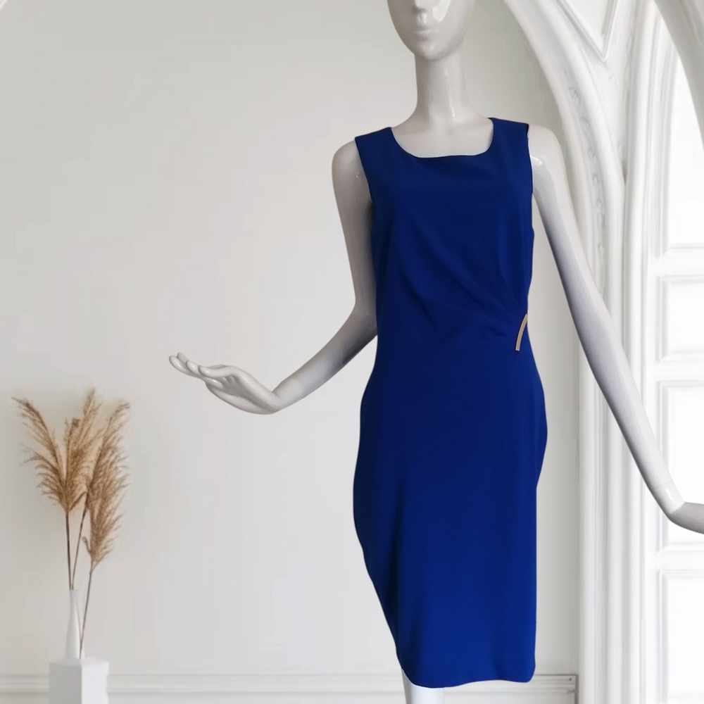Jessica Cobalt Blue Sleeveless Mini Dress